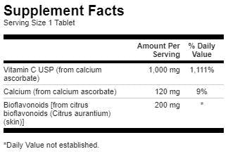 Buferinis vitaminas C su bioflavonoidais 1000 mg 250 tablečių