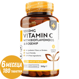 Vitamín C 1000 mg s bioflavonoidy a šípky 180 <tc>Nutravita</tc> tablety