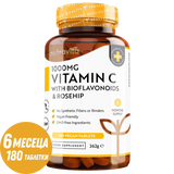Vitamín C 1000 mg s bioflavonoidy a šípky 180 <tc>Nutravita</tc> tablety