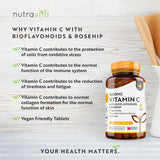 Vitamín C 1000 mg s bioflavonoidy a šípky 180 <tc>Nutravita</tc> tablety