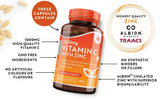 Vitamin C 1000 mg with Zinc (Albion® Zinc) 15mg 210 tablets Nutravita