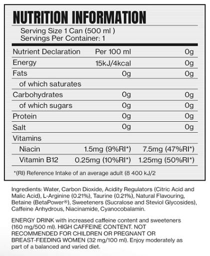 C4 Bebida energética explosiva/500 ml