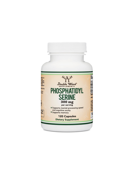 Phosphatidyl serine/ Фосфатидилсерин, 300 mg, 120 капсули Double Wood - Feel You