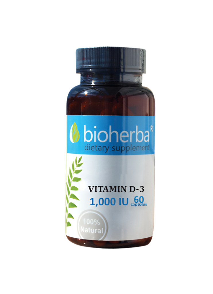 Vitaminas D -3 1000 IU - 60 kapsulių