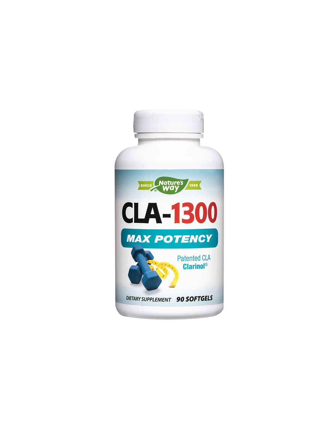 CLA-1300 Max Potency /Conjugated Linoleic Acid/ - Weight Reduction, 90 Softgels Nature's Way