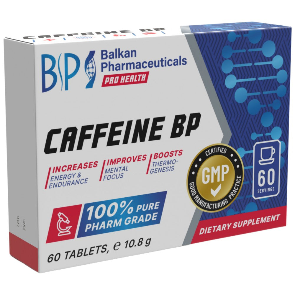 Cafeína BP 100 mg - 60 tabletas