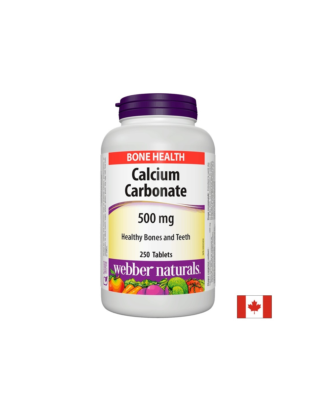 Calcium Carbonate, 500 mg, 250 tablets