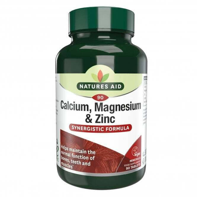 Calcium, Magnesium and Zinc (Calcium, Magnesium + Zinc) 90 tablets NaturesAid