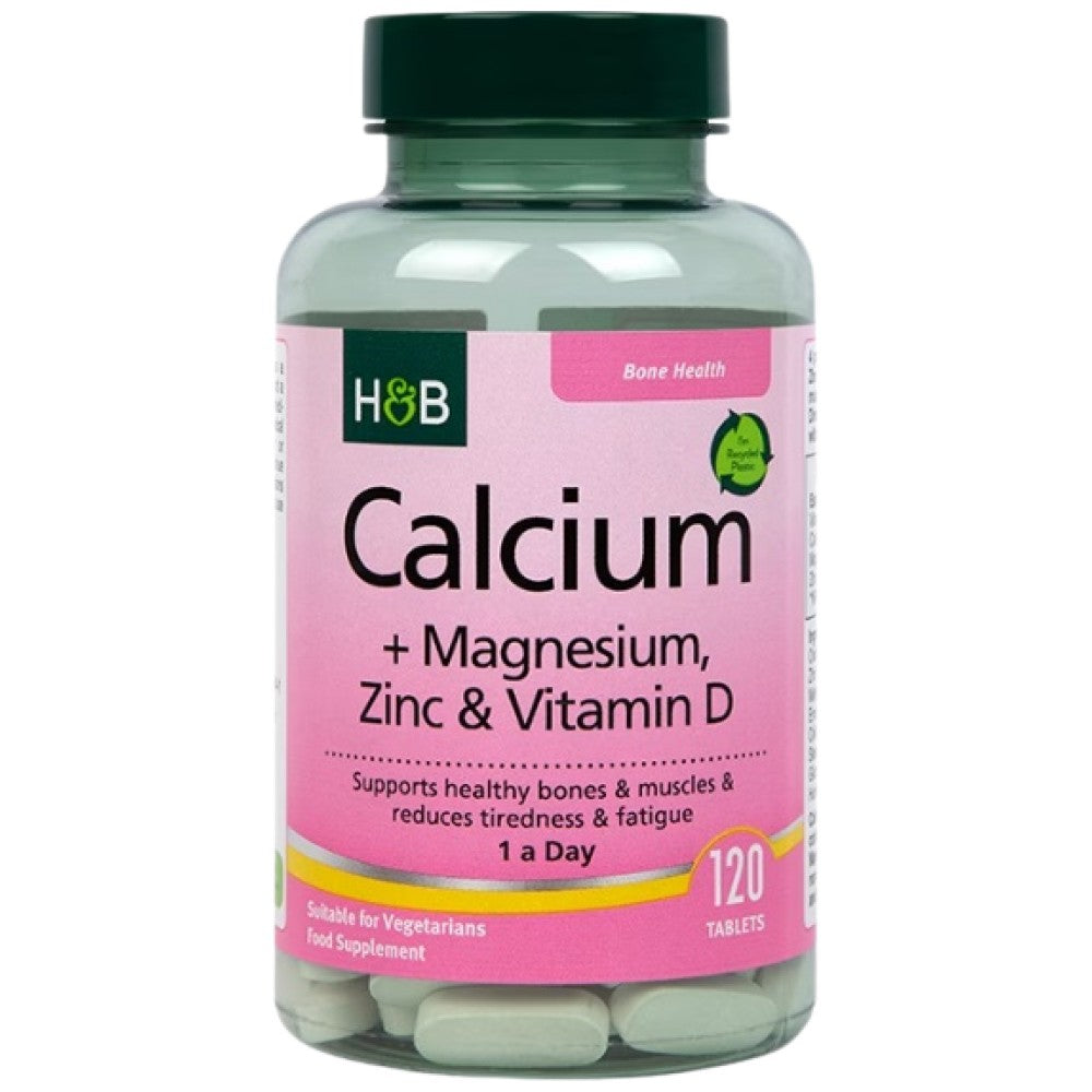Calcium + Magnesium, Zinc & Vitamin D - 120 Tablets