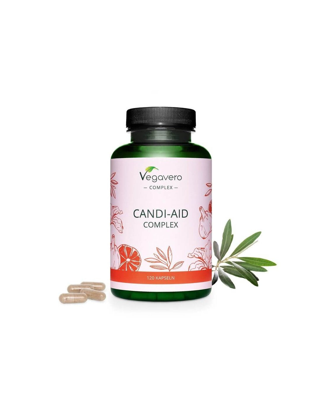 Candi-Aid Complex, 120 capsules, 100% Vegan Vegavero