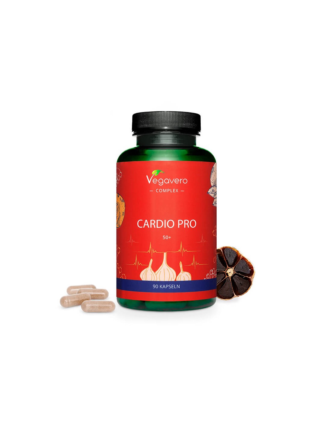 Cardio Pro 50+ - Eng gesond Häerz Formel, 90 Kapselen Vegavo