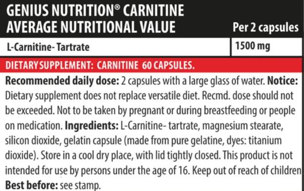 Carnitine - 60 tobolek