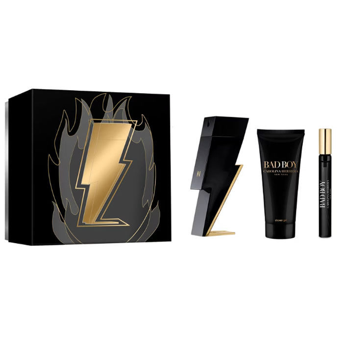 <tc>CAROLINA HERRERA</tc> Bad Boy toaletní voda ve spreji 100ml sada 3 kusů