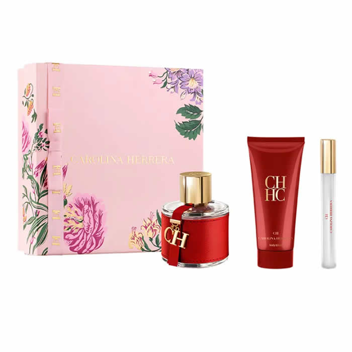 <tc>CAROLINA HERRERA</tc> Ch Eau De Toilette Spray 100ml Sada 3 kusů