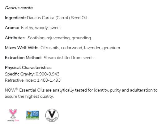 Carrot Seed Oil | 100% Pure Daucus Carota - 30 ml