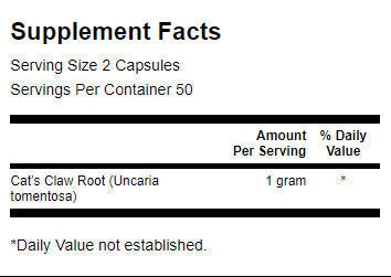 „CAT CLAW 500 mg“ - 100 kapsulių