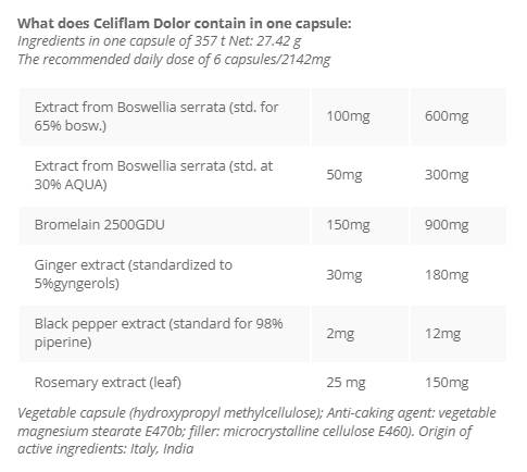 Celiflam Dolor - 60 cápsulas
