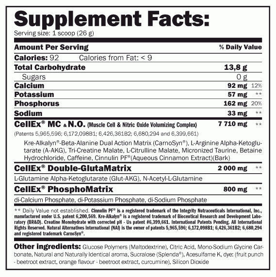 „Cellex Unlimited Powder 1040G“