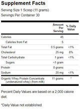 Zertifizéiert organesch onverännert bioaktiv Whey Protein 340 Gramm