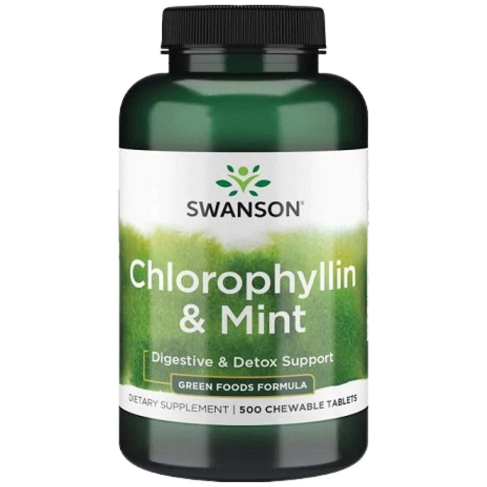 Clorophilina y menta 500 tabletas masticables