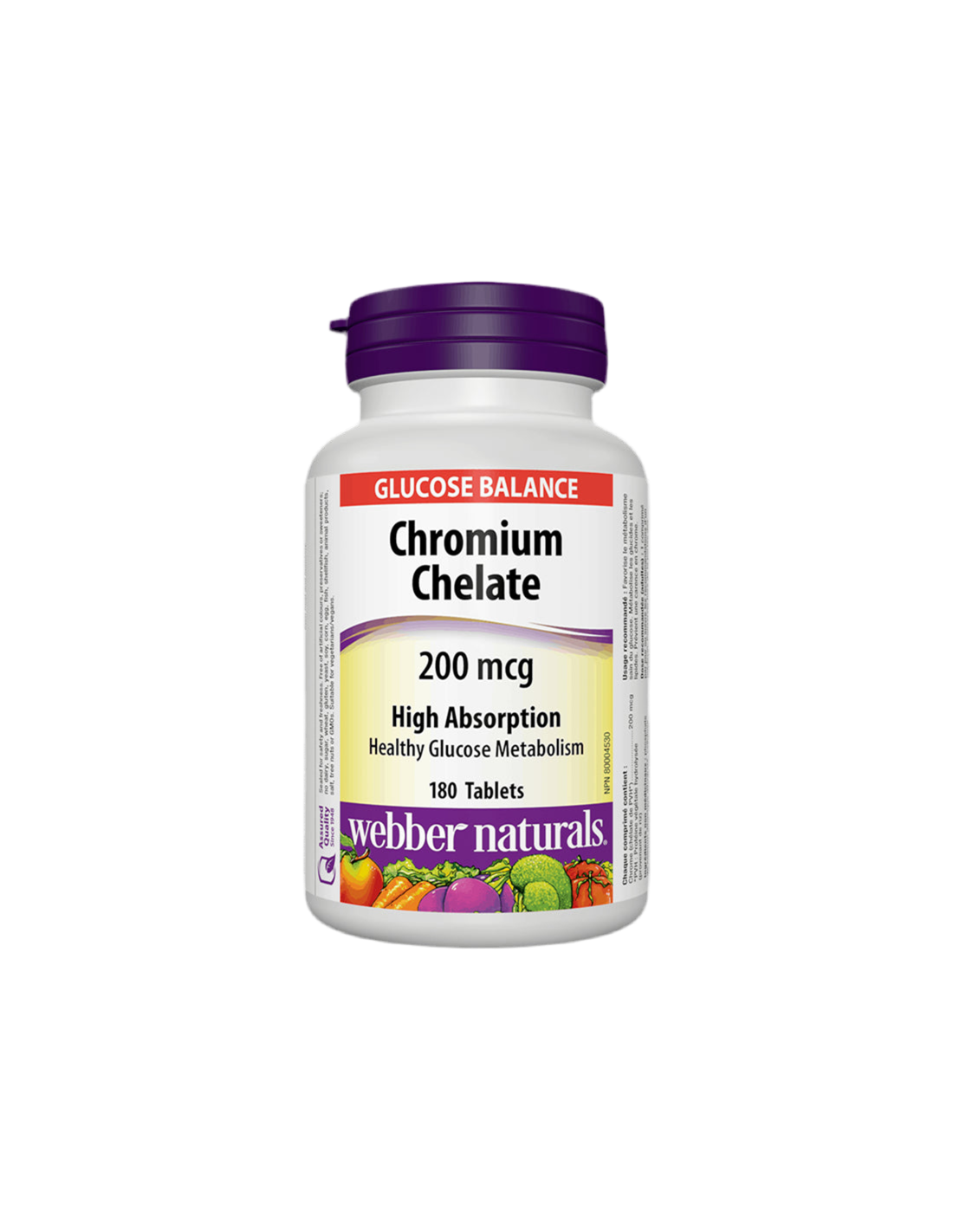 Chromo chelatas/ chromas (chelatas) 200 mcg x 180 tabletės