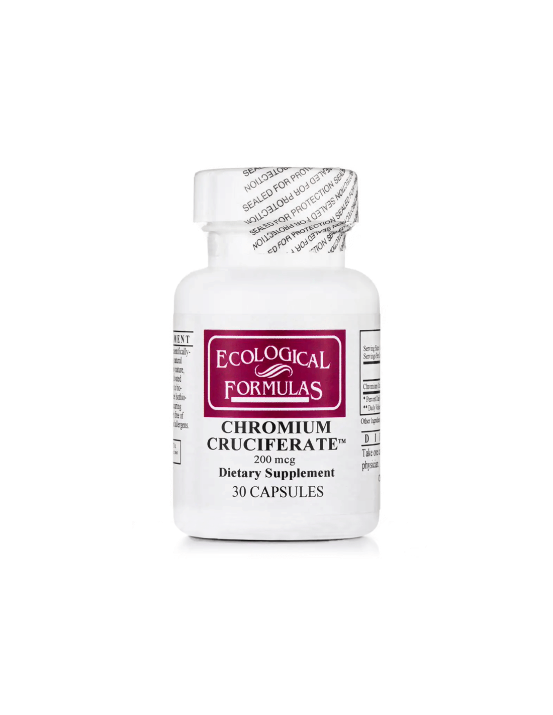 Chromium Cruciferate / Chrome, 200 µg, 30 capsules Ecological Formulas