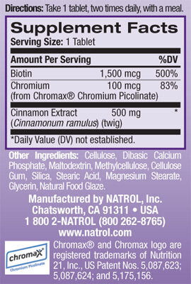 Cynamoram Biotine Chroom 60 Tabel.