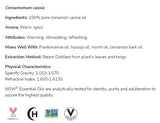 Cinnamon Cassia Oil | 100% pure cinnamomum cassia - 10 ml