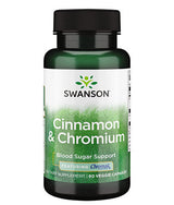 Cinamonas ir chromas su chromax 400,4 mg - 60 kapsulių