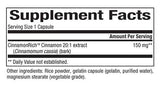 Extracto de canela 150 mg 60 cápsulas