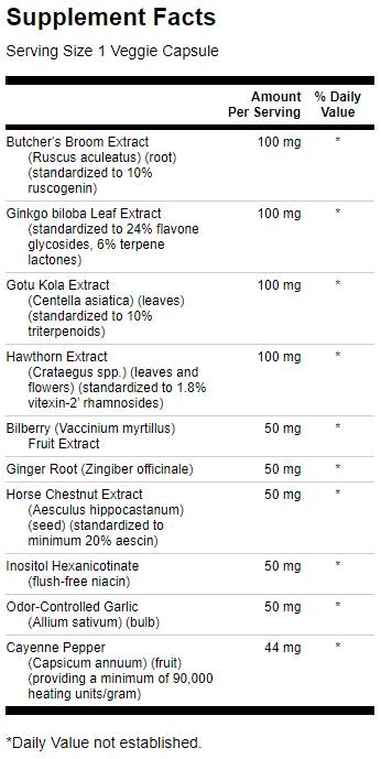 Cirkuliacijos būtiniausi dalykai 1388 mg - 60 kapsulės