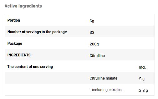 Citruline - 0,200 kg