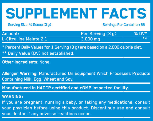 Citrulline Malate 3000™ - 200 grams