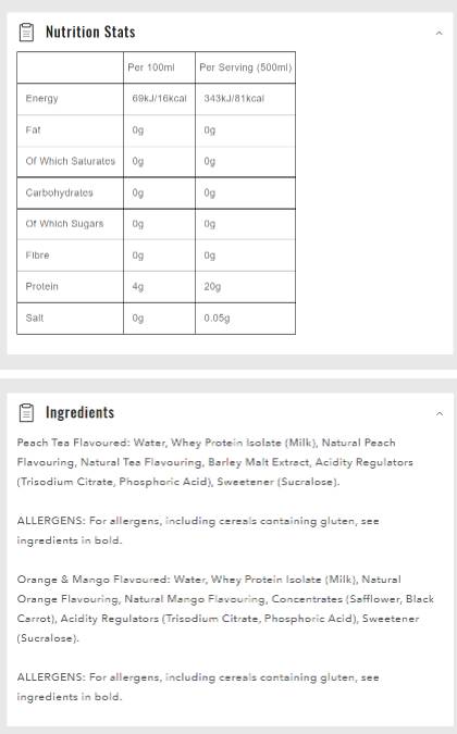 Clear Protein Water - 500 ml