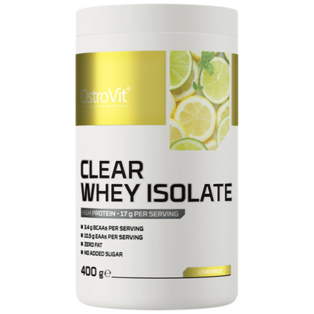 Clear Whey Isolate | 84% Whey Protein Isolate ~ Zero Fat and Carbs 400 grams