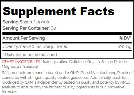 Coq10 100 mg - 60 cápsulas