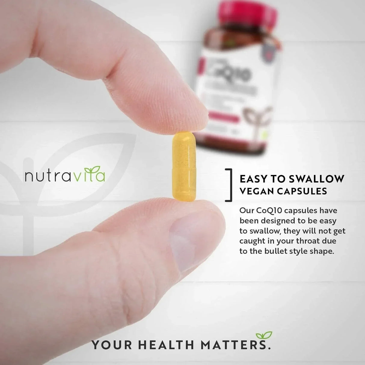 CoQ10 200 mg (Ubiquinone) /120 capsules, 120 days/ Nutravita