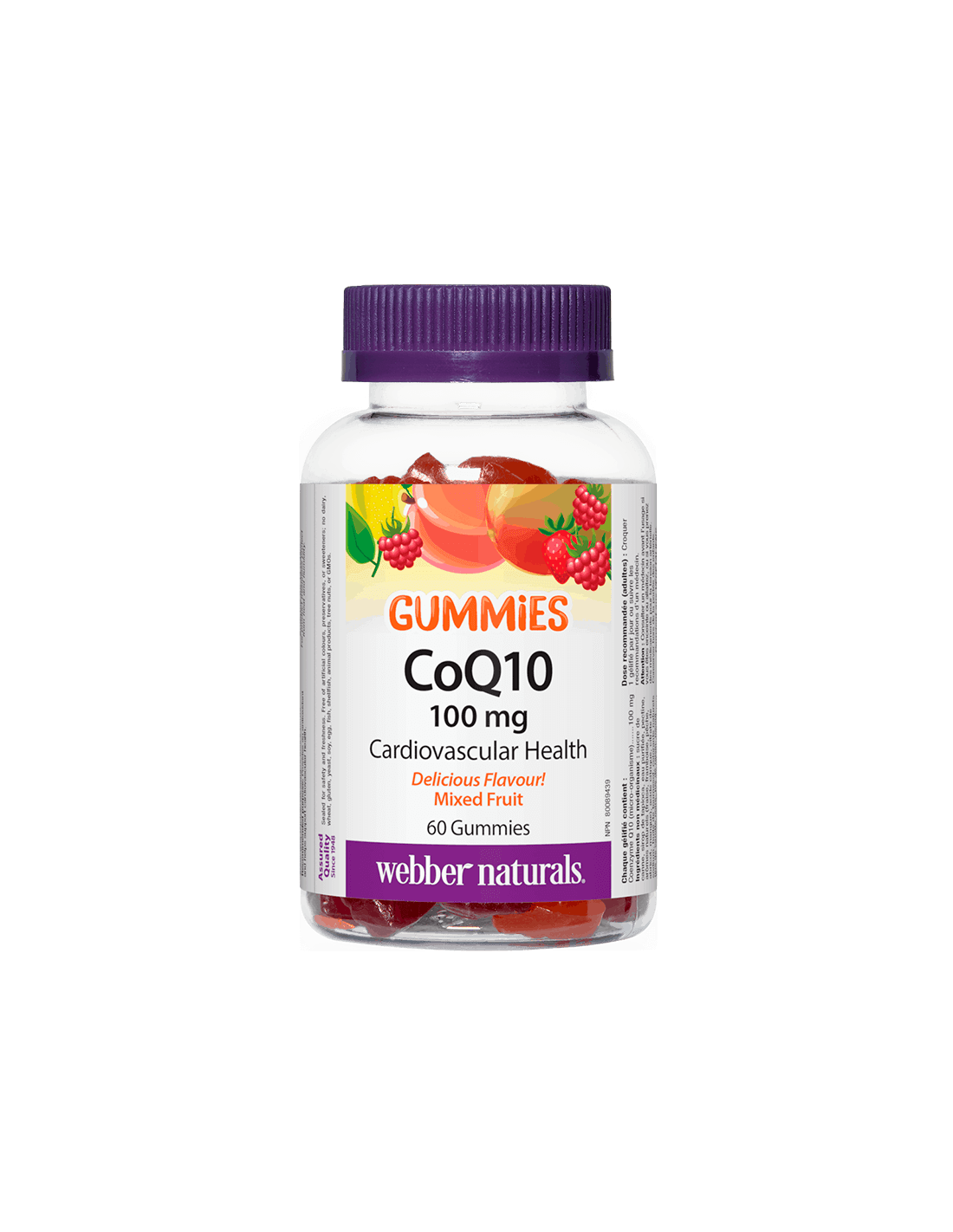 CoQ10 Gummies / Koenzym Q10 100 mg, 60 tabletek żelowych <tc>Webber Naturals</tc>