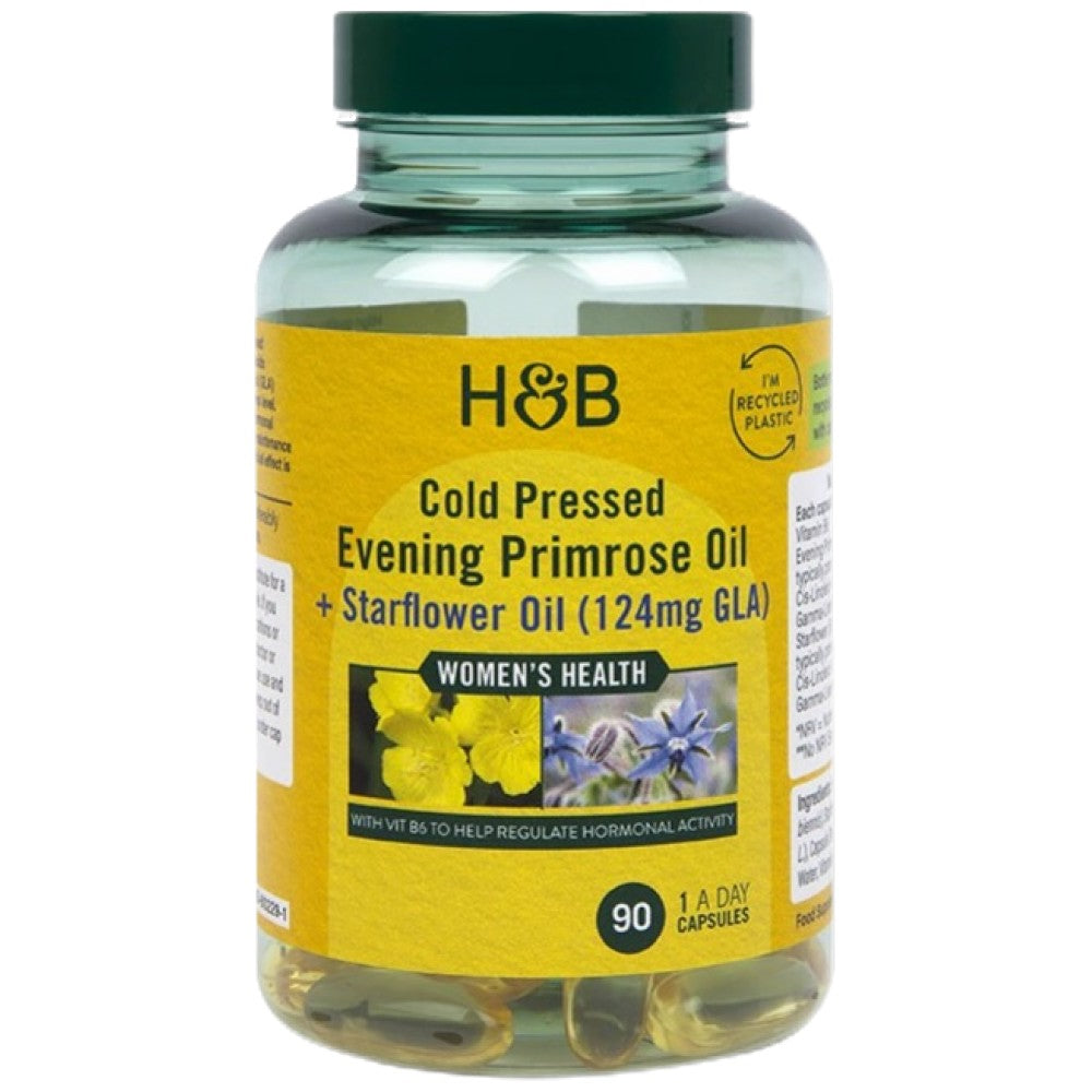 Cold Pressed Evening Primrose Oil + Starflower Oil - 90 Gel capsules