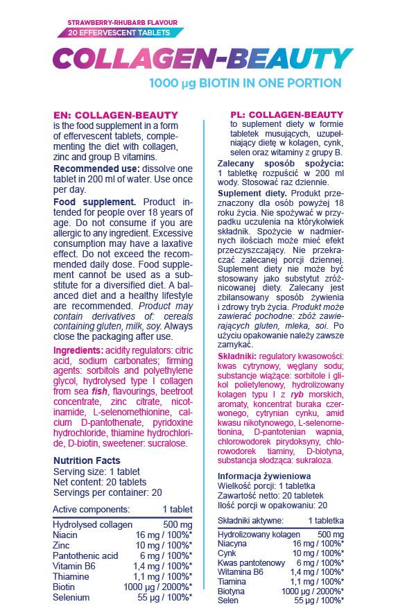 Collagen-Beauty | Effervescent Collagen - 20 soluble tablets