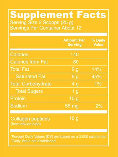 Peptídeos de colágeno Creamer / Keto Creamer / Keto - 293 gramas