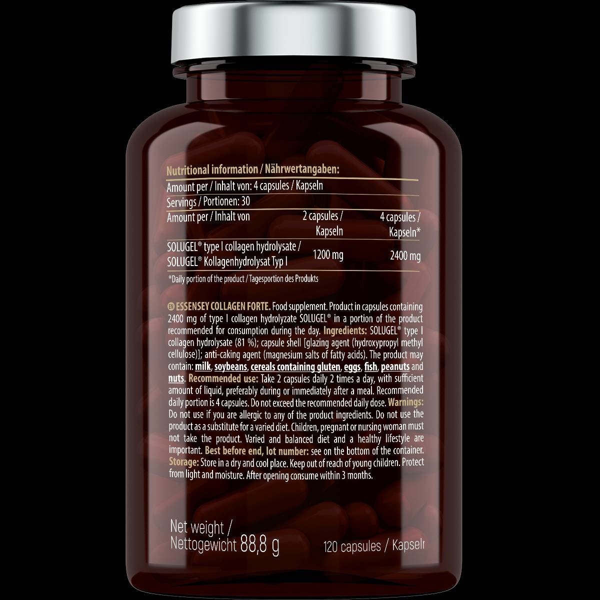 Colágeno Forte 600 mg - 120 cápsulas