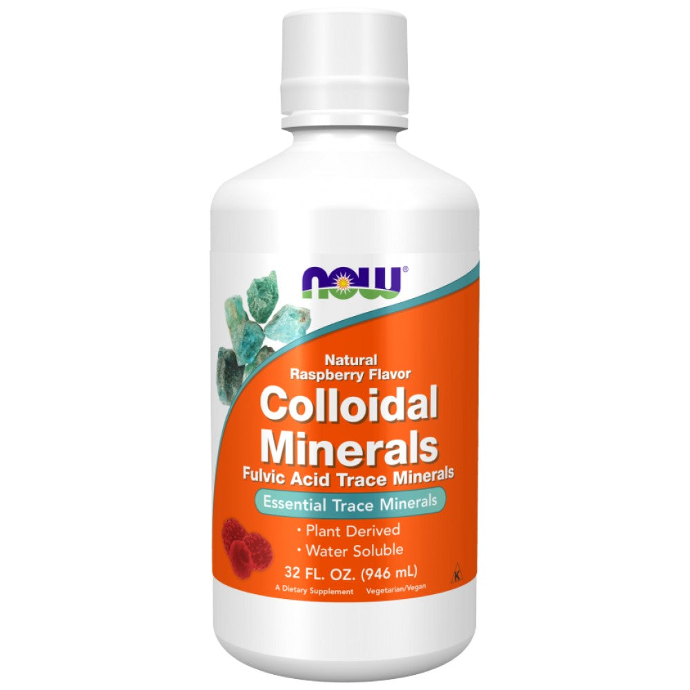 Minerais colidores | Minerais de traços de ácido fúlvico - sabor de framboesa - 946 ml