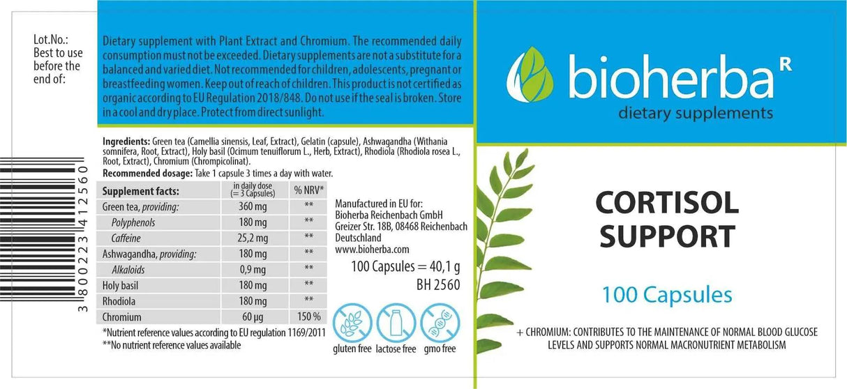 Cortisol Support - 100 capsules