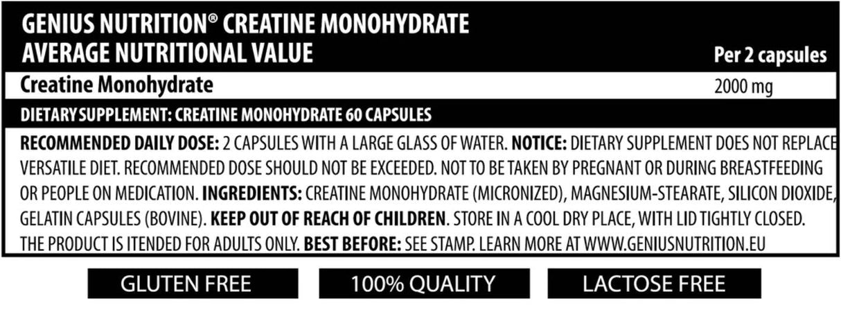 Creatine 60 Mega Caps - 60 capsules