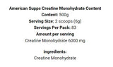 Creatine monomydrater - 500 Gramm