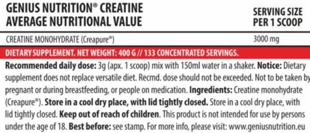 Creatina con creapure - 300 gramos