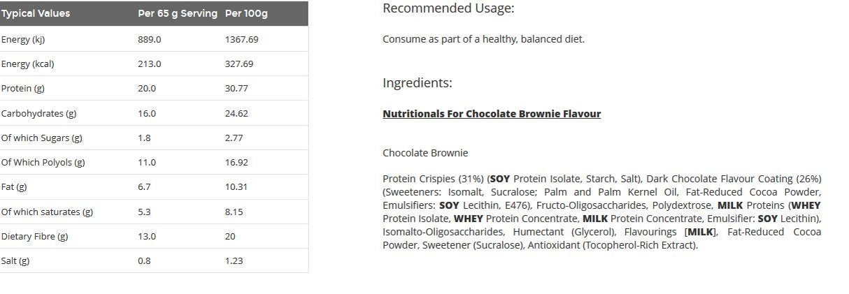 Crisp Bar 65G.