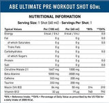 Abe Shot | Všetko čierne všetko pre -workout - 12 x 60 ml