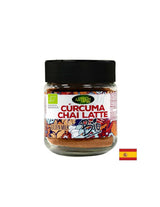Pro ochucení nápojů - bylinná směs Curcuma Chai Latte - s kurkumou, kardamomem a dalšími organickými kořeními, 60 g, prášek